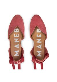 Manebi Espadryle Hamptons Heart-Shaped Wedge Espadrilles W 2.1 WH Różowy. Kolor: różowy. Materiał: zamsz, skóra #6