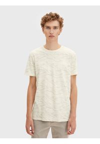 Tom Tailor Denim T-Shirt 1033041 Beżowy Regular Fit. Kolor: beżowy. Materiał: bawełna, denim #2