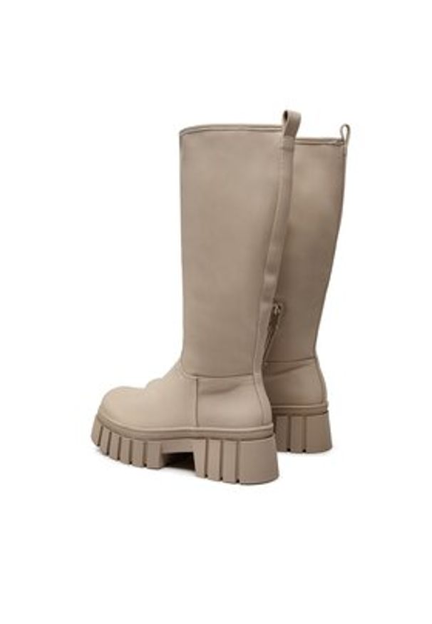 DeeZee Kozaki ZAL90099Y-3 Beżowy. Kolor: beżowy. Materiał: skóra