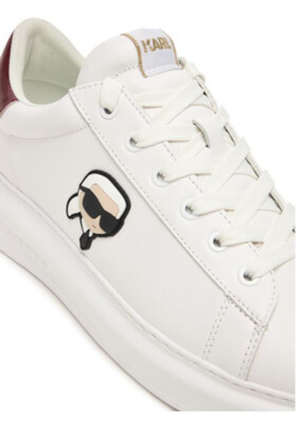 Karl Lagerfeld - KARL LAGERFELD Sneakersy KL52530N Biały. Kolor: biały. Materiał: skóra