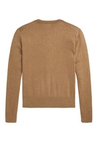 Polo Ralph Lauren Kardigan 211971871007 Beżowy Slim Fit. Typ kołnierza: polo. Kolor: beżowy. Materiał: bawełna #3