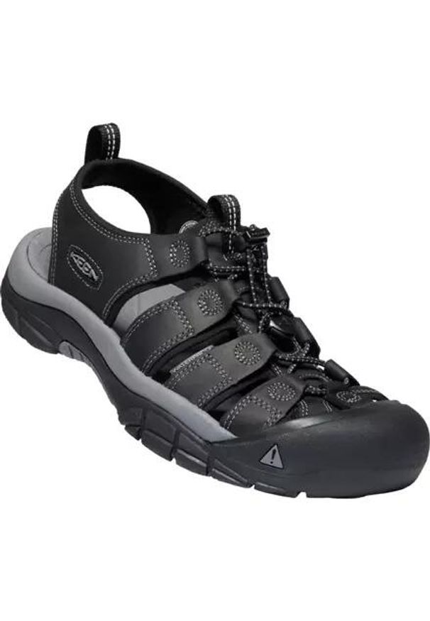 keen - Buty trekkingowe męskie Keen Newport. Kolor: czerwony, czarny. Materiał: materiał, skóra, syntetyk