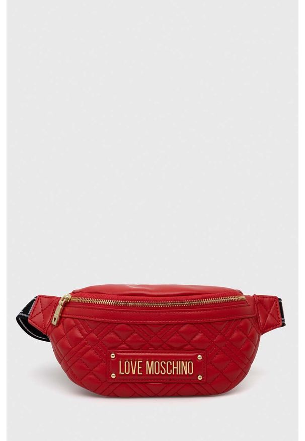 Love Moschino nerka kolor czerwony. Kolor: czerwony