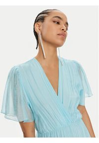 Haveone Sukienka letnia AFF-L013 Niebieski Regular Fit. Kolor: niebieski. Materiał: wiskoza. Sezon: lato #4
