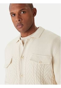 JOOP! Jeans Kardigan Walto 30047659 Écru Modern Fit. Kolor: kremowy. Materiał: bawełna #6