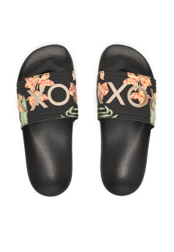Roxy Klapki ARJL100679 Czarny. Kolor: czarny. Materiał: materiał