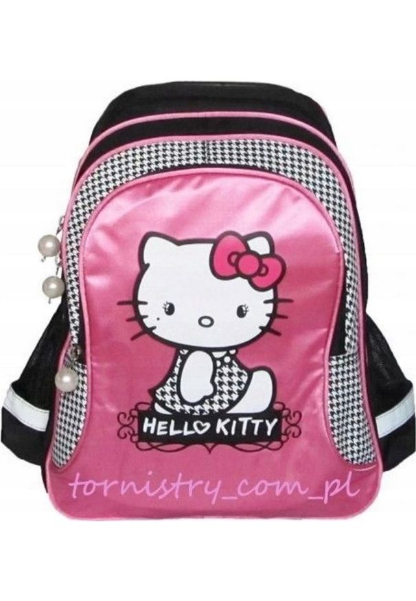 Derform Plecak Szkolny Hello Kitty Różowy A4 Derform Kotek. Kolor: różowy. Wzór: motyw z bajki