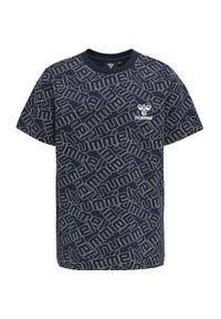 Koszulka dla dzieci Hummel Cooper. Typ kołnierza: polo. Kolor: niebieski. Materiał: jersey