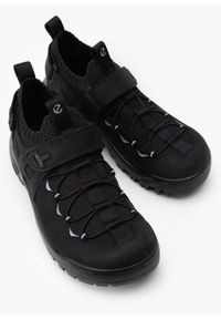 ecco - Buty trekkingowe męskie ECCO OFFROAD M SHOE TEX. Zapięcie: pasek. Kolor: czarny. Materiał: guma, skóra, nubuk, tkanina, dzianina. Wzór: paski. Sport: turystyka piesza #6