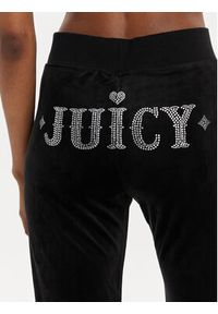 Juicy Couture Spodnie dresowe Rodeo Layla JCBBJ223823 Czarny Regular Fit. Kolor: czarny. Materiał: syntetyk #4