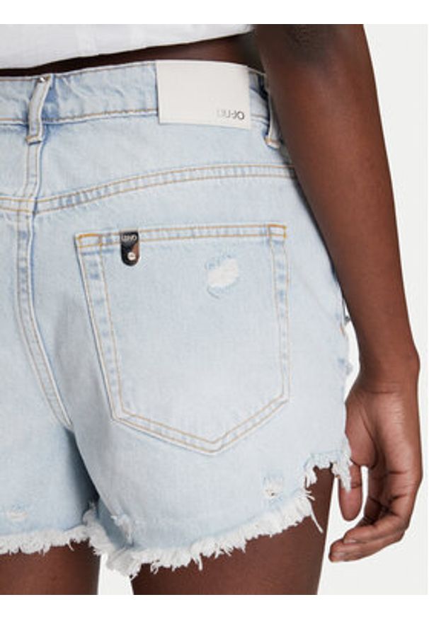 Liu Jo Szorty jeansowe UA5253 D0238 Niebieski Regular Fit. Kolor: niebieski. Materiał: bawełna