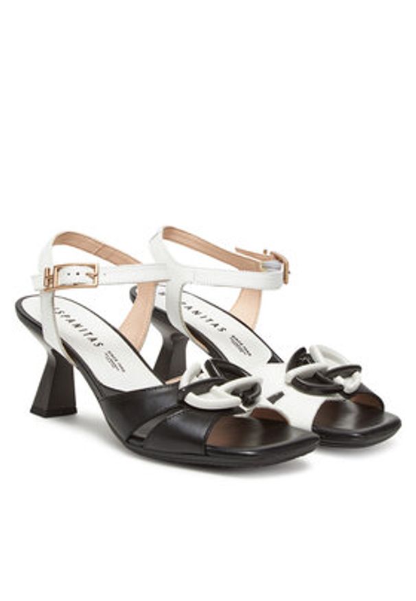Hispanitas Sandały Danielle HV253880 Czarny. Kolor: czarny. Materiał: skóra