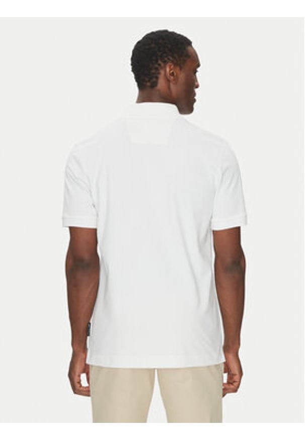 BOSS Polo H-Paras 71_PS 50531463 Biały Regular Fit. Typ kołnierza: polo. Kolor: biały. Materiał: bawełna
