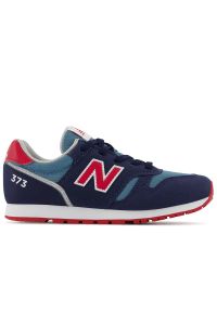 Buty New Balance YC373JA2 - granatowe. Okazja: na co dzień. Kolor: niebieski. Materiał: materiał, syntetyk, guma. Szerokość cholewki: normalna. Model: New Balance 373