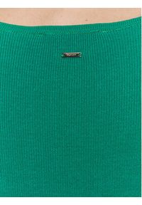 Morgan Sukienka dzianinowa 231-RMANI Zielony Slim Fit. Kolor: zielony. Materiał: wiskoza