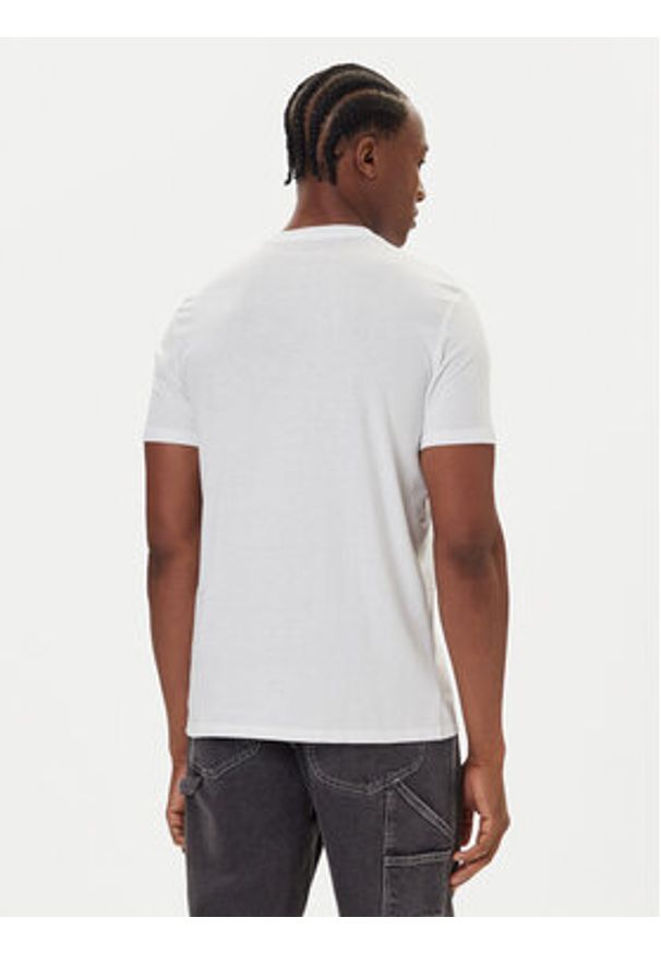 Calvin Klein Jeans T-Shirt 30s Chest Logo LV04RD865G Biały Regular Fit. Kolor: biały. Materiał: bawełna