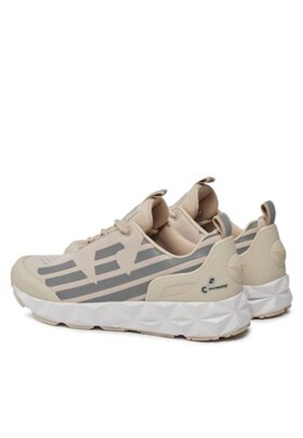 EA7 Emporio Armani Sneakersy X8X033 XCC52 T558 Szary. Kolor: beżowy. Materiał: materiał
