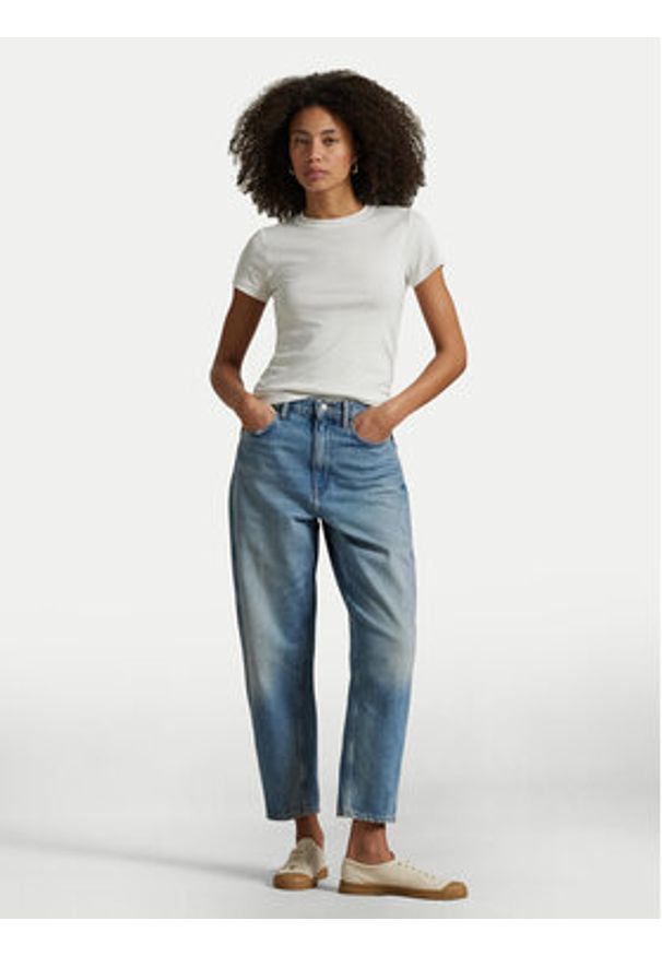 Polo Ralph Lauren Jeansy 211969409001 Niebieski Mom Fit. Kolor: niebieski