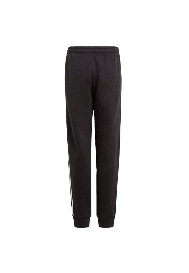 Adidas - Spodnie dla dzieci adidas Essentials 3 Stripes Pant czarne GQ8897. Kolor: biały, wielokolorowy, czarny. Materiał: dresówka