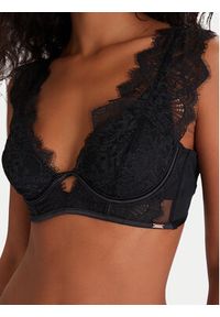 Hunkemöller Biustonosz z fiszbiną Zoe Up 303110 Czarny. Kolor: czarny. Materiał: syntetyk #3