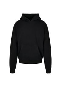 BUILD YOUR BRAND - Bawełniana Bluza Z Kapturem Dla Dorosłych Unisex Ultra Heavyweight Boxy Hoodie. Typ kołnierza: kaptur. Kolor: czarny. Materiał: bawełna