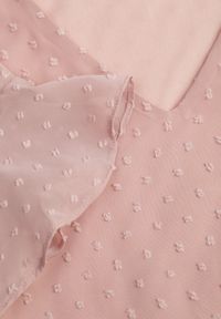 Born2be - Różowa Sukienka Acalopei. Okazja: na imprezę. Typ kołnierza: dekolt w serek. Kolor: różowy. Materiał: materiał, tkanina. Typ sukienki: trapezowe. Styl: wizytowy. Długość: mini #8