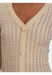 Guess Sukienka dzianinowa W5RK09 Z3KT0 Beżowy Bodycon Fit. Kolor: beżowy. Materiał: wiskoza. Typ sukienki: bodycon #2