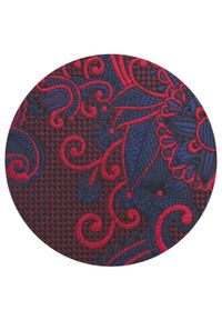 Krawat Męski - Angelo di Monti - Bordo, Duże Kwiaty. Kolor: czerwony. Materiał: tkanina. Wzór: kwiaty. Styl: elegancki, wizytowy #3