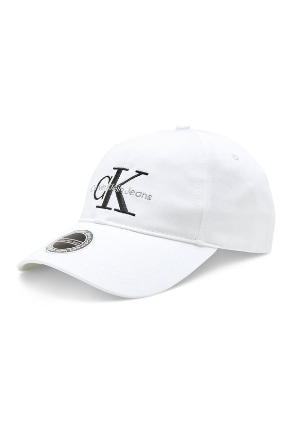 Czapka z daszkiem Calvin Klein Jeans. Kolor: biały