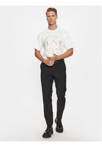 Versace Jeans Couture T-Shirt 75GAHT05 Biały Regular Fit. Kolor: biały. Materiał: bawełna #3
