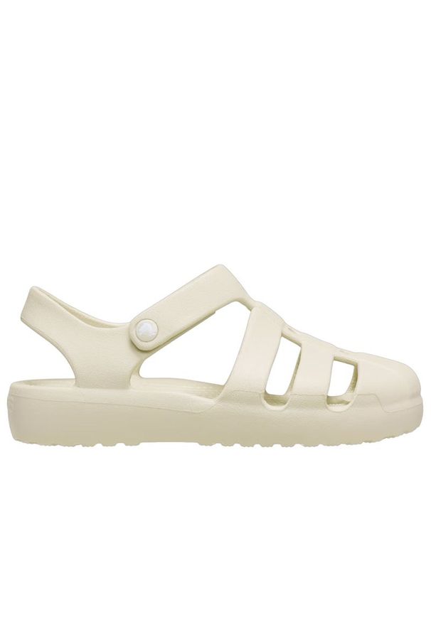 Sandały dziecięce Crocs Classic Fisherman Sandal 210626-0LH - beżowe. Kolor: beżowy. Materiał: materiał. Styl: sportowy