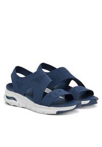 skechers - Skechers Sandały Arch Fit-Brightest Day 119458/NVY Granatowy. Kolor: niebieski. Materiał: materiał #3