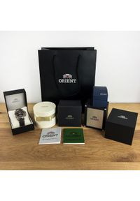 orient - Zegarek męski Orient RA-BA0008E3YB + UL00A011J0 brązowy. Kolor: brązowy #1