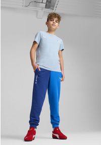 Puma - Młodzieżowa koszulka BMW M Motorsport ESS+ z logo PUMA Blue Wash. Kolor: niebieski