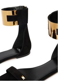 Elisabetta Franchi Sandały SA-88L-62E2-V540 Czarny. Kolor: czarny. Materiał: skóra, zamsz #6