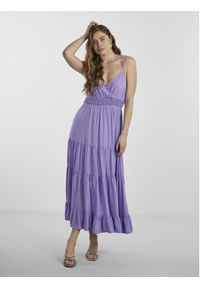 YAS Sukienka letnia 26026350 Fioletowy Regular Fit. Kolor: fioletowy. Materiał: wiskoza. Sezon: lato #5