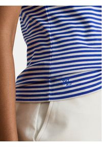 Lauren Ralph Lauren - LAUREN RALPH LAUREN T-Shirt 200P03721004 Niebieski Slim Fit. Kolor: niebieski. Materiał: bawełna #3