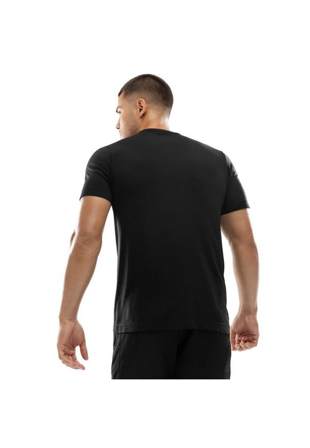 SIROKO - Męska koszulka treningowa z krótkim rękawem Fitness Siroko Conquer. Kolor: czarny. Materiał: tkanina. Długość rękawa: krótki rękaw. Długość: krótkie. Sport: fitness