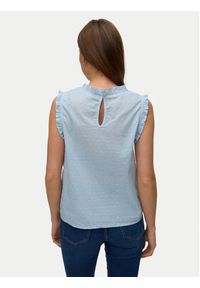 Vero Moda Top Trine 10342734 Niebieski jasny Regular Fit. Kolor: niebieski. Materiał: bawełna #6