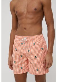 Polo Ralph Lauren szorty kąpielowe 710863922001 kolor pomarańczowy. Kolor: pomarańczowy. Materiał: tkanina #3