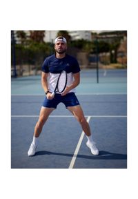 NORDICDOTS - Koszulka sportowa męska Performance. Kolor: niebieski, biały, wielokolorowy. Materiał: poliester, elastan #1