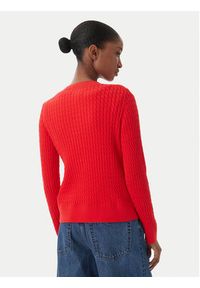 TOMMY HILFIGER - Tommy Hilfiger Kardigan WW0WW43329 Czerwony Regular Fit. Kolor: czerwony. Materiał: bawełna #2