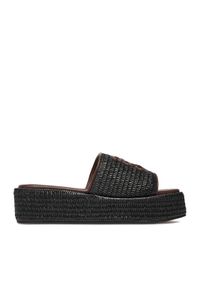 Nine West Klapki EO-259-8201 Czarny. Kolor: czarny. Materiał: syntetyk #1