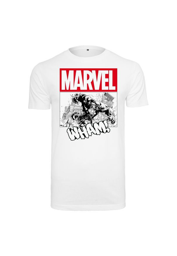 Koszulka Urban Classics Avengers Smashing Hulk. Kolor: biały. Wzór: motyw z bajki