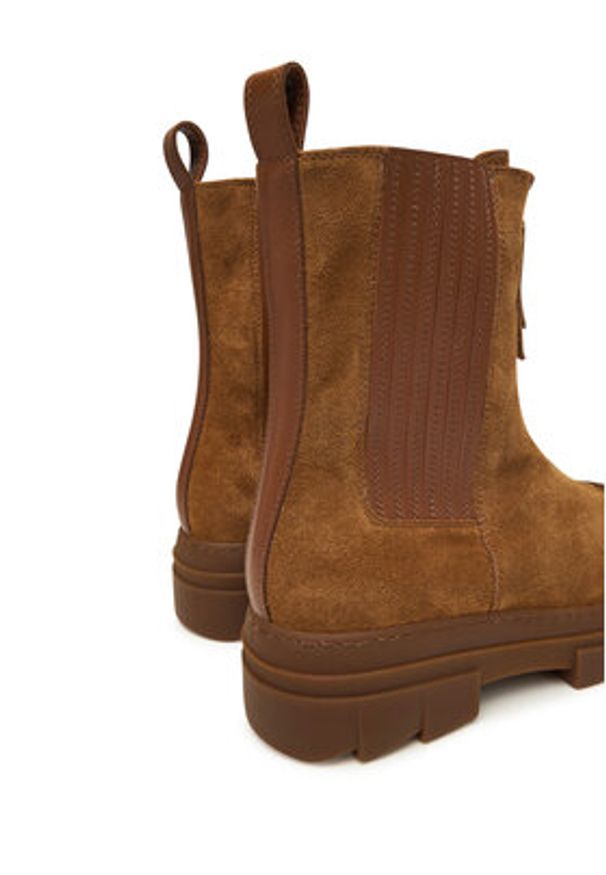 Furla Botki Gum YI57FGU BX3507 AL 03B00 1007 Brązowy. Kolor: brązowy. Materiał: zamsz, skóra