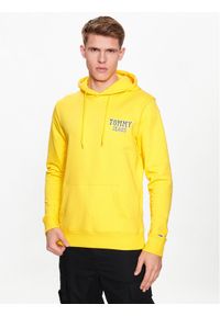 Tommy Jeans Bluza Graphic DM0DM16365 Żółty Regular Fit. Kolor: żółty. Materiał: bawełna