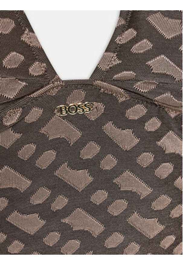 BOSS - Boss Strój kąpielowy Beatrix 50515543 Brązowy. Kolor: brązowy. Materiał: syntetyk
