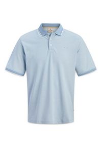 Jack & Jones Polo Blualves 12274681 Błękitny Regular Fit. Typ kołnierza: polo. Kolor: niebieski. Materiał: bawełna #6
