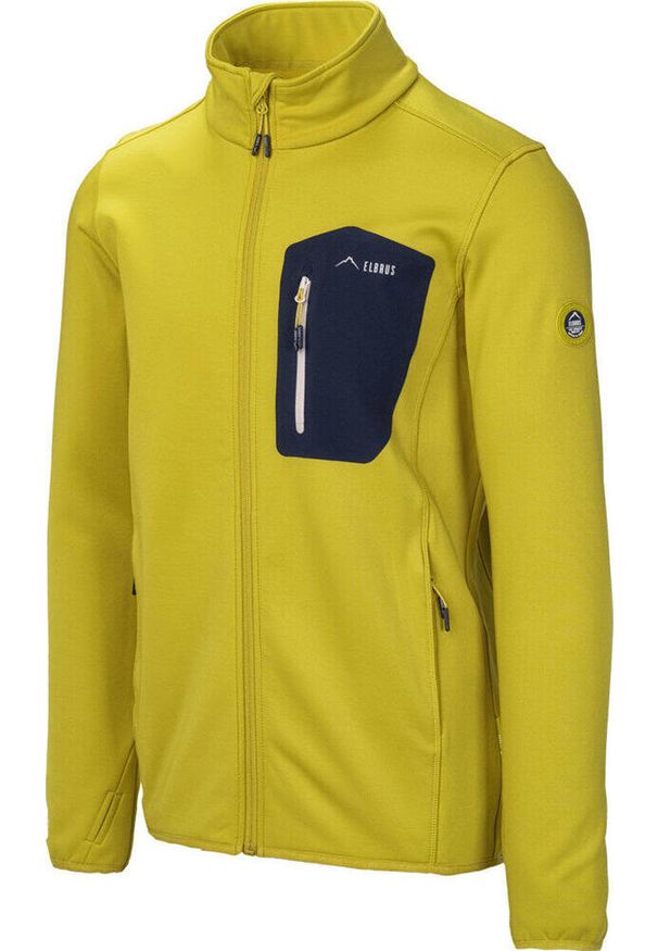Bluza sportowa męska Elbrus Nomi. Kolor: niebieski, wielokolorowy, żółty. Materiał: polar