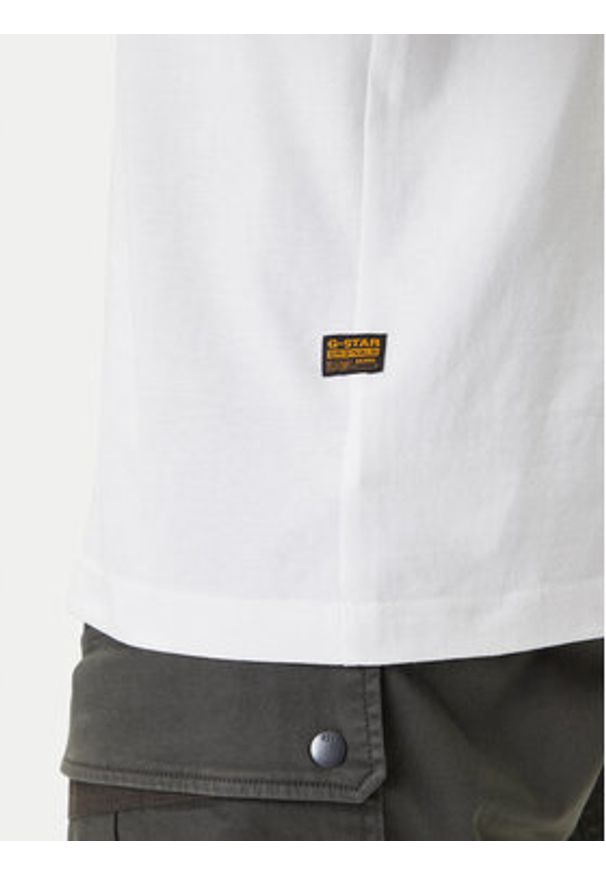 G-Star RAW - G-Star Raw T-Shirt Base D26817-D593 Biały Boxy Fit. Kolor: biały. Materiał: bawełna
